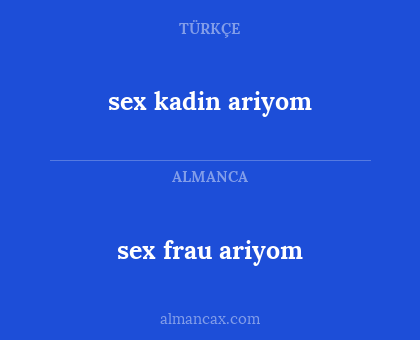 sex frau ariyom - sex kadin ariyom