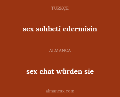 sex chat würden sie - sex sohbeti edermisin
