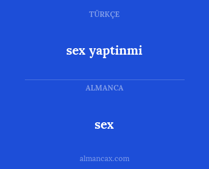 sex - sex yaptinmi
