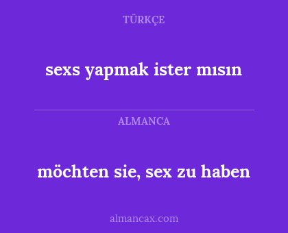 möchten sie, sex zu haben - sexs yapmak ister mısın