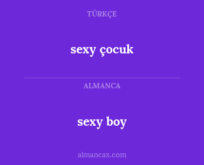 sexy boy - sexy çocuk
