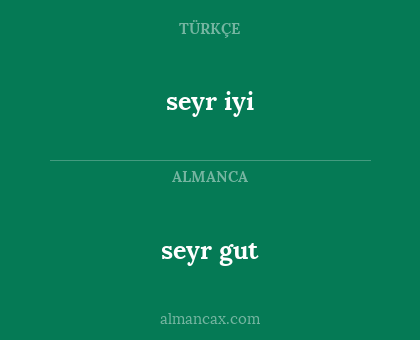 seyr iyi - seyr gut