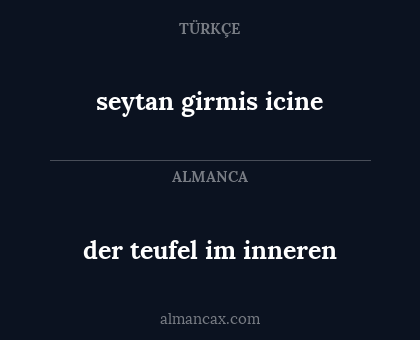 der teufel im inneren - seytan girmis icine