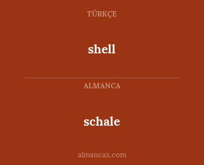 schale - shell