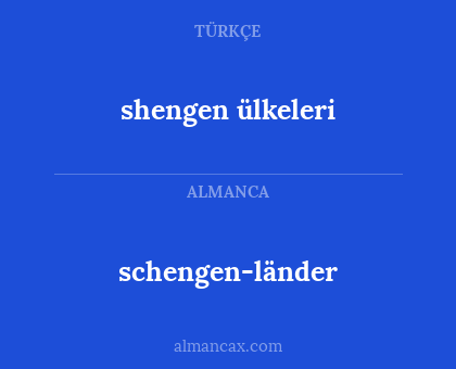 schengen-länder - shengen ülkeleri