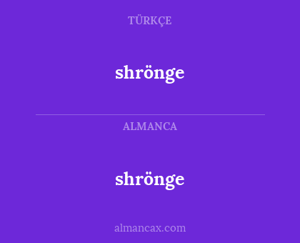 shrönge - shrönge