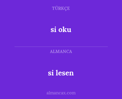 si lesen - si oku