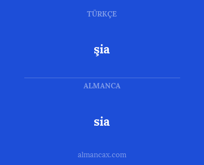 sia - şia