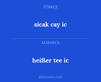 sicak cay ic - heißer tee ic