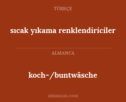koch-/buntwäsche - sıcak yıkama renklendiriciler