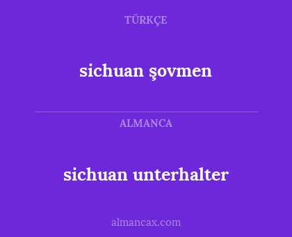 sichuan şovmen - sichuan unterhalter