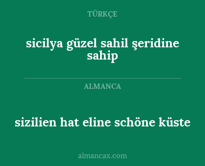 sizilien hat eline schöne küste - sicilya güzel sahil şeridine sahip