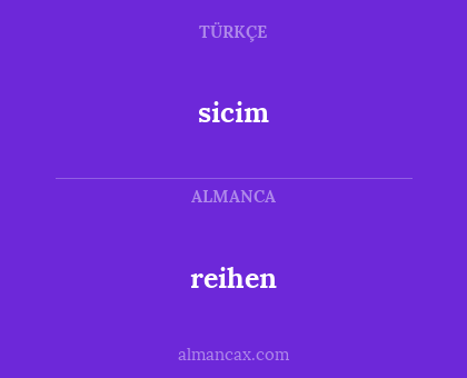 reihen - sicim