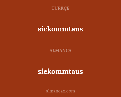 siekommtaus - siekommtaus