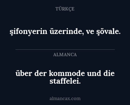 şifonyerin üzerinde, ve şövale. - über der kommode und die staffelei.