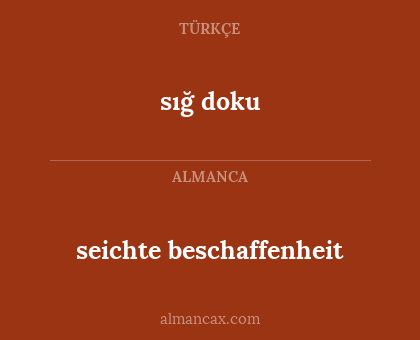 seichte beschaffenheit - sığ doku