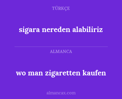 wo man zigaretten kaufen - sigara nereden alabiliriz