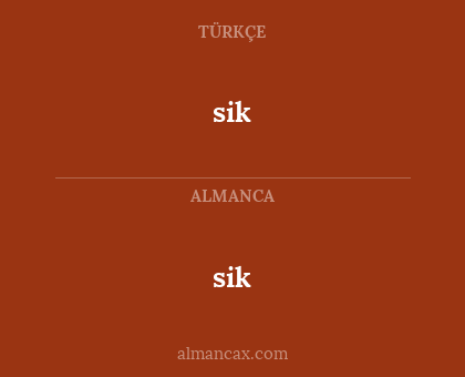 sik - sik