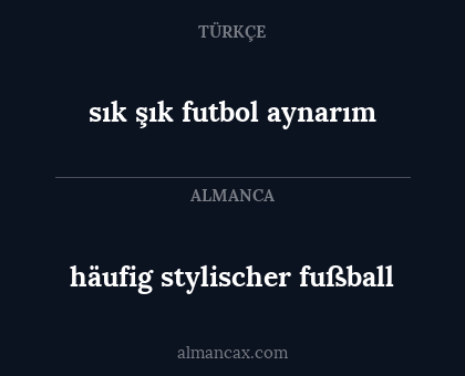 häufig stylischer fußball - sık şık futbol aynarım