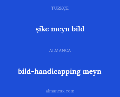 bild-handicapping meyn - şike meyn bild