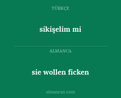 sikişelim mi - sie wollen ficken