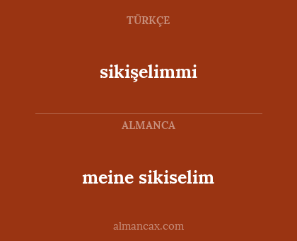 sikişelimmi - meine sikiselim