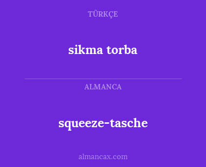 squeeze-tasche - sikma torba