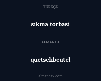 quetschbeutel - sikma torbasi