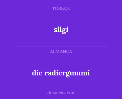 silgi - die radiergummi