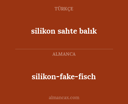 silikon sahte balık - silikon-fake-fisch