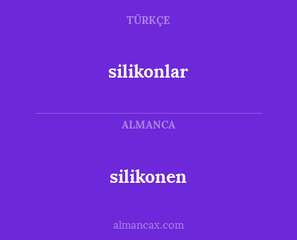 silikonen - silikonlar