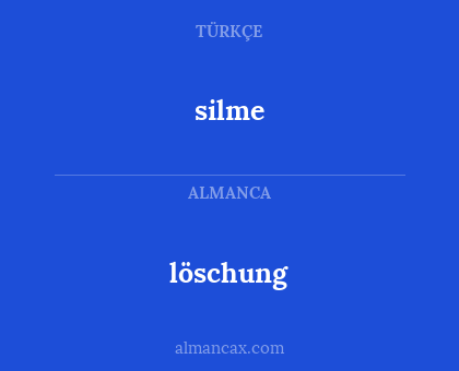 löschung - silme