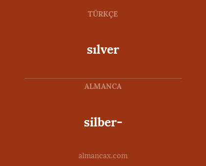 sılver - silber-
