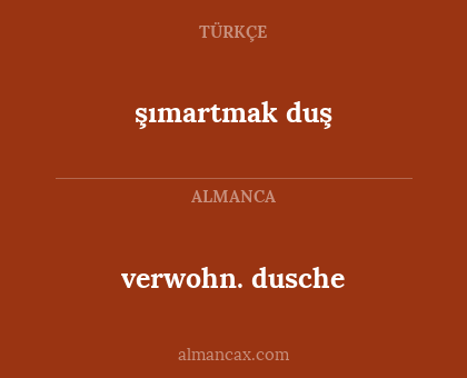 verwohn. dusche - şımartmak duş