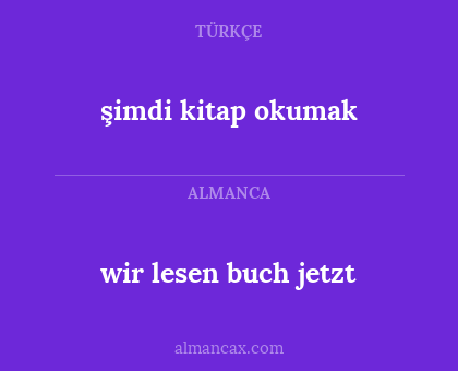 wir lesen buch jetzt - şimdi kitap okumak
