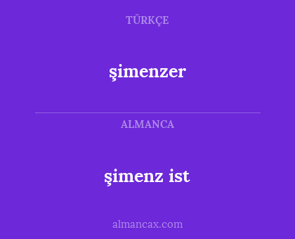 şimenz ist - şimenzer