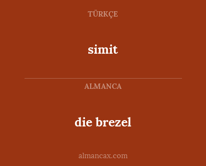 simit - die brezel