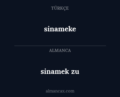 sinamek zu - sinameke