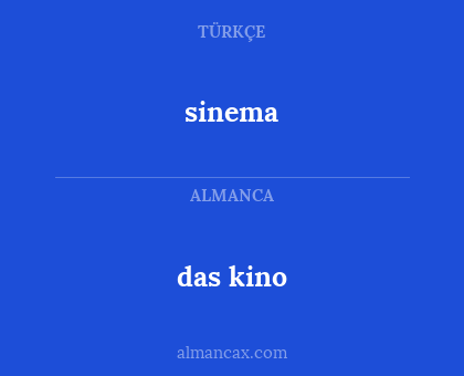 sinema - das kino