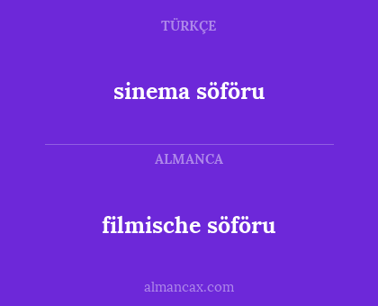 filmische söföru - sinema söföru