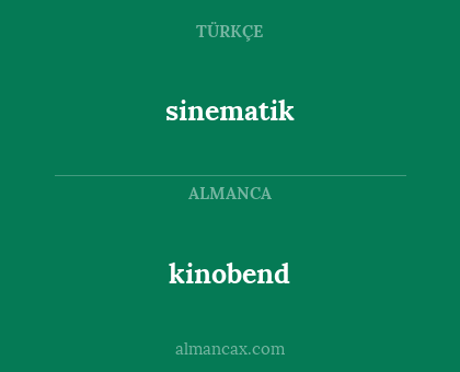 sinematik - kinobend