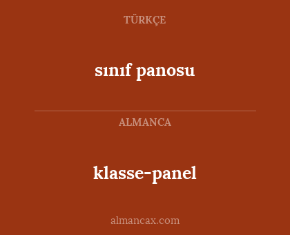 klasse-panel - sınıf panosu