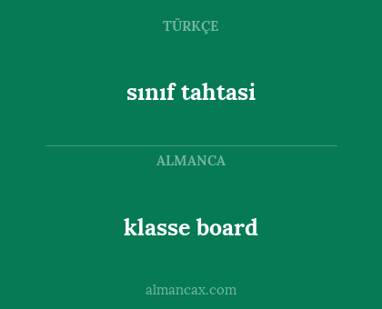 klasse board - sınıf tahtasi