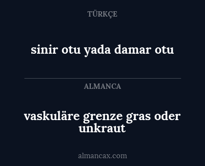 vaskuläre grenze gras oder unkraut - sinir otu yada damar otu