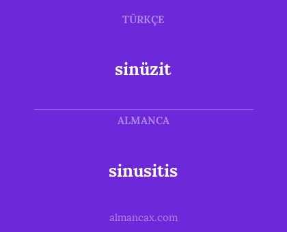 sinüzit - sinusitis
