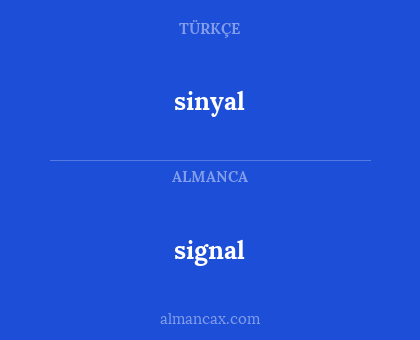 sinyal - signal