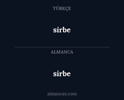 sirbe - sirbe