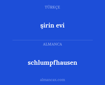 schlumpfhausen - şirin evi