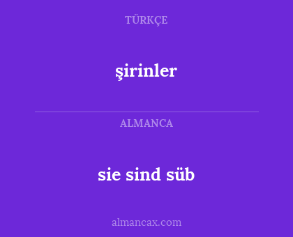sie sind süb - şirinler