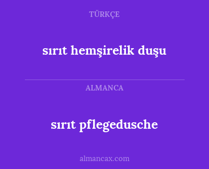 sırıt pflegedusche - sırıt hemşirelik duşu